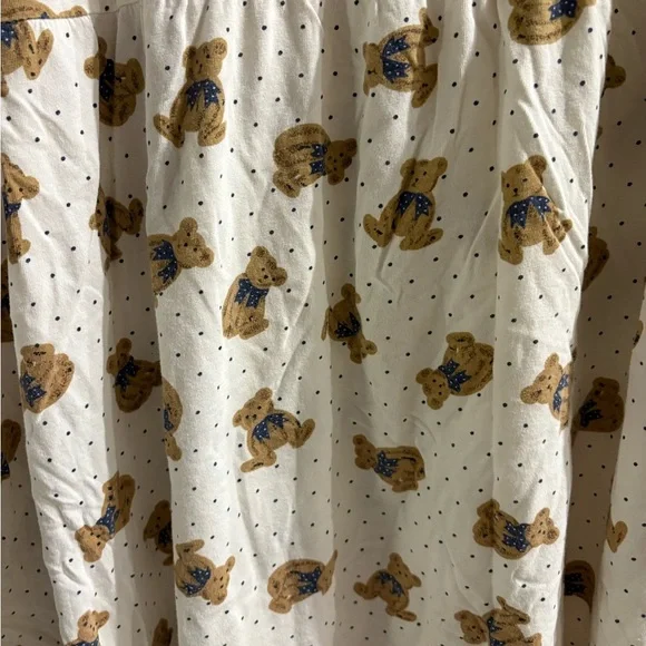 Vintage Honors Intimates Bear Bows Nightgown Large - Picture 9 of 10
